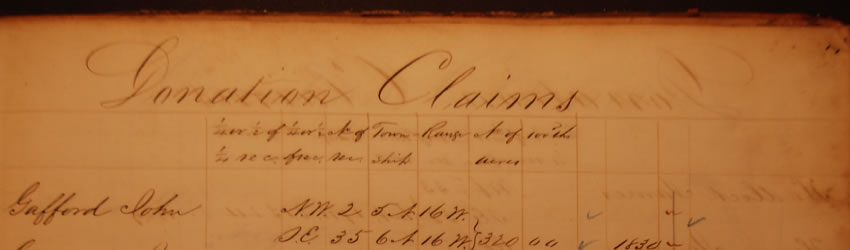 Lovely Donations handwritten register entry