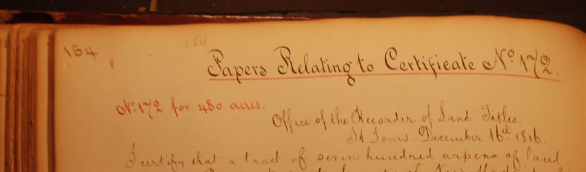 New Madrid Claims index page showing claimant names